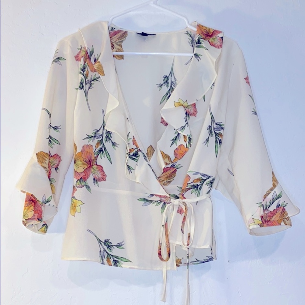 Topshop Floral Blouse